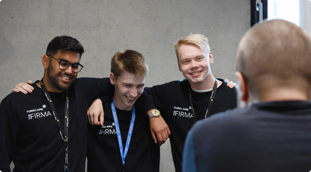 Friendly theFIRMA team at a work event